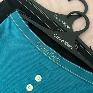 Calvin Klein Womens Pure Ribbed Boyshort 2pack